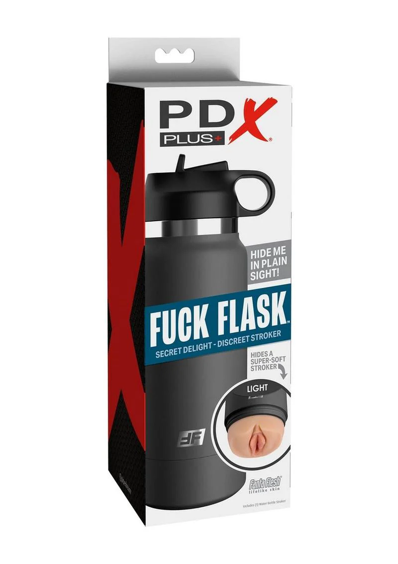 PDX Plus Fuck Flask Discreet Stroker Hidden in a Flask Design - Image 5