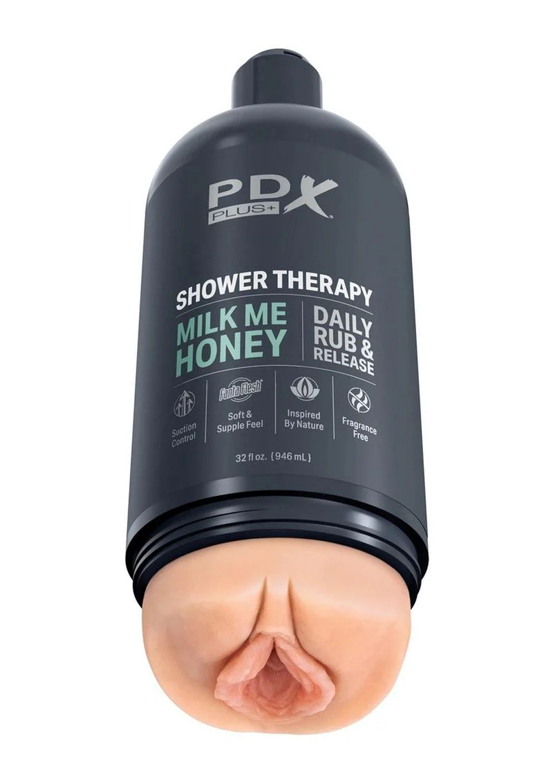 PDX Plus Shower Therapy Milk Me Honey Discreet Stroker - Image 2