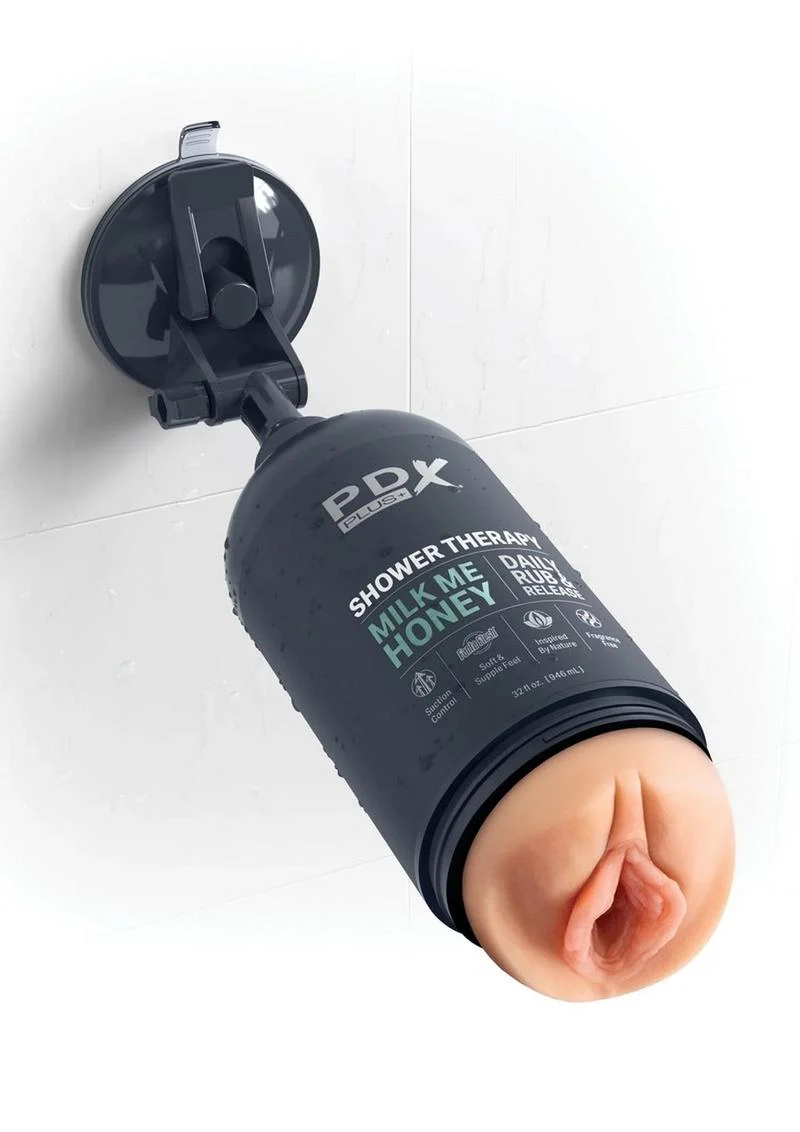PDX Plus Shower Therapy Milk Me Honey Discreet Stroker - Image 3