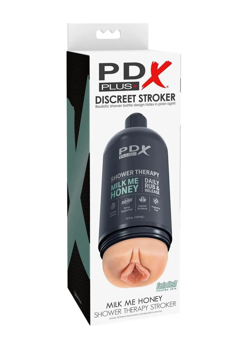PDX Plus Shower Therapy Milk Me Honey Discreet Stroker - Image 8
