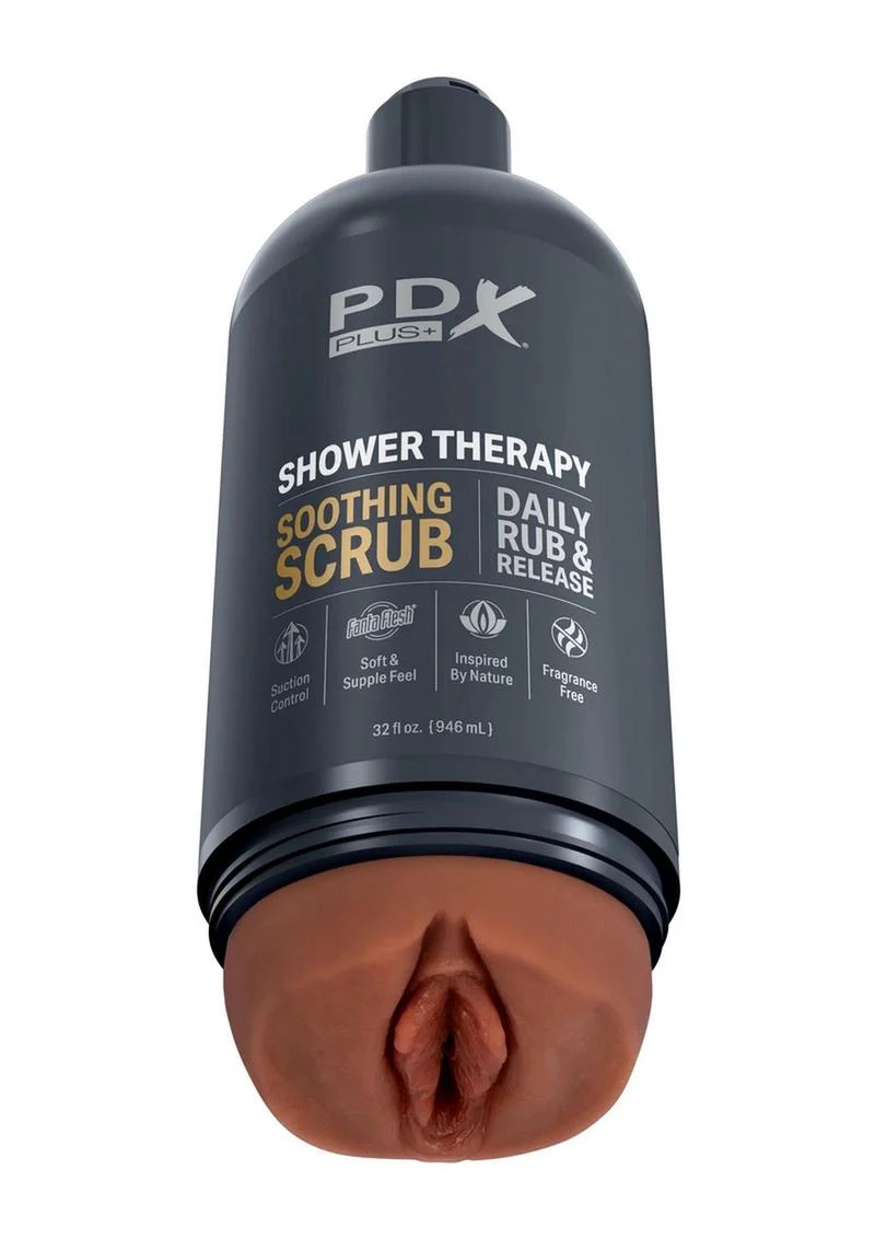 PDX Plus Shower Therapy Soothing Scrub Discreet Masturbator - Image 2