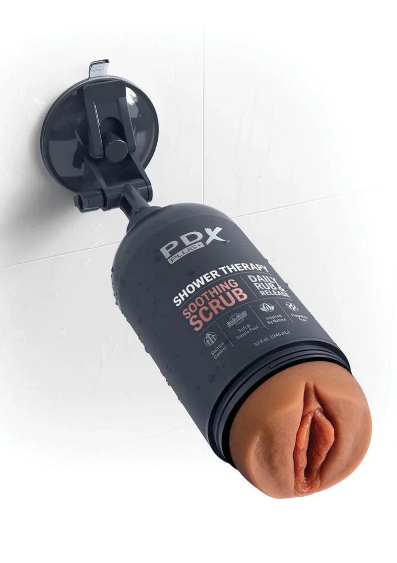 PDX Plus Shower Therapy Soothing Scrub Discreet Stroker - Image 3