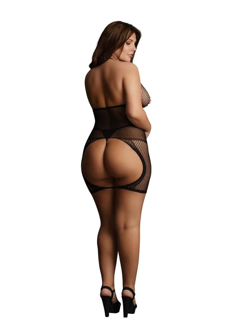 Peek-a-Boo Fishnet Dress - Image 2