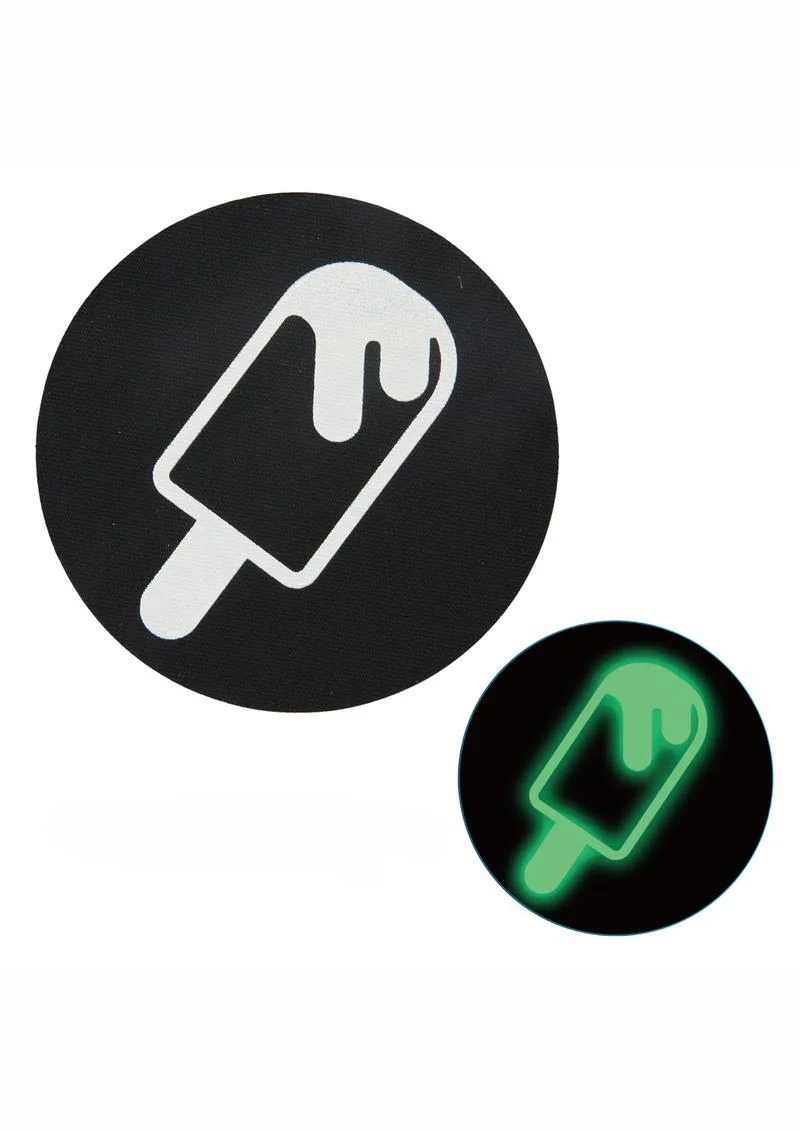 Peekaboos Glow in the Dark Ice Cream Pasties Black And Green