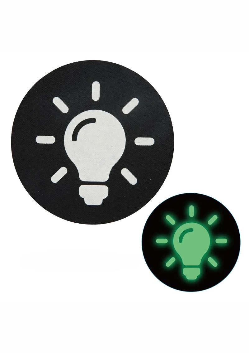 Peekaboos Premium Pasties Glow in the Dark Light Bulb Design