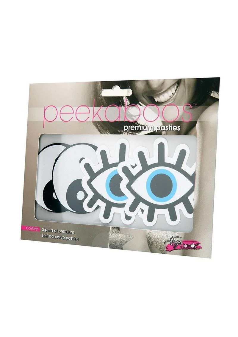 Peekaboos Premium Pasties Yin Yang And Blue Eye Nipple Covers - Image 2