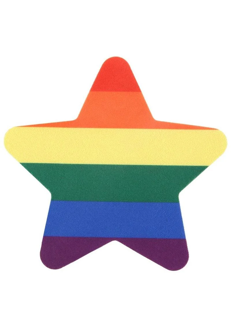 Peekaboos Pride Rainbow And Glitter Stars Pasties Self-Adhesive - Image 2