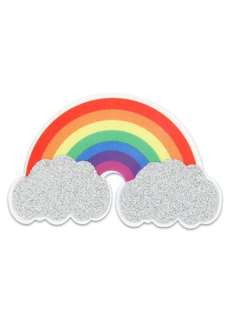 Peekaboos Pride Rainbow Pasties Glitter Hearts Nipple Covers - Image 3