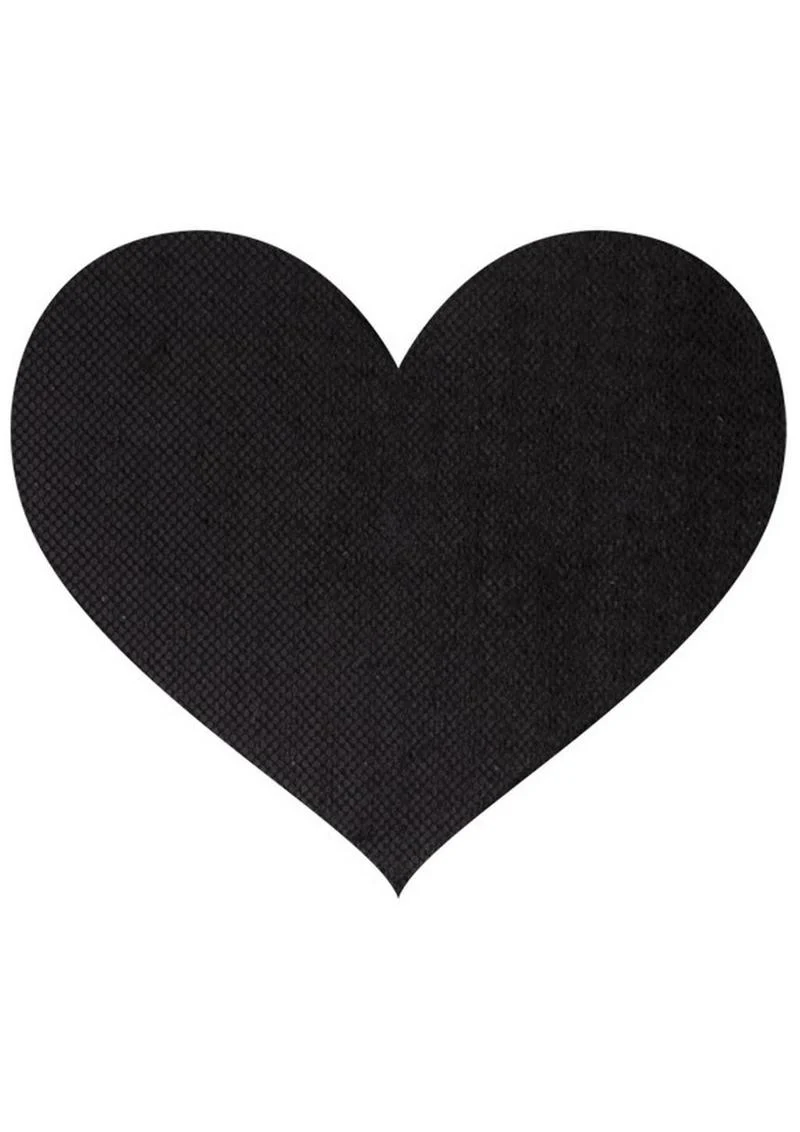Peekaboos Satin And Lace Heart Pasties Self-Adhesive Nipple Covers - Image 2