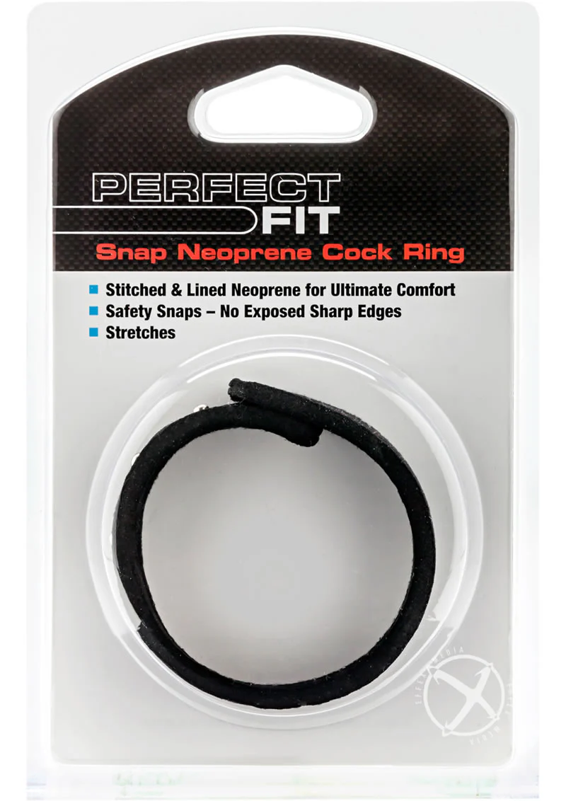 Perfect Fit Snap Neoprene Cock Ring - Image 4