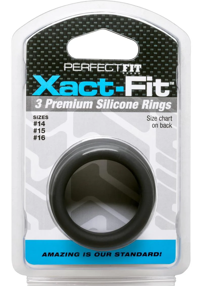 Perfect Fit Xact Fit Silicone Ring Kit 3 Premium Rings - Image 2