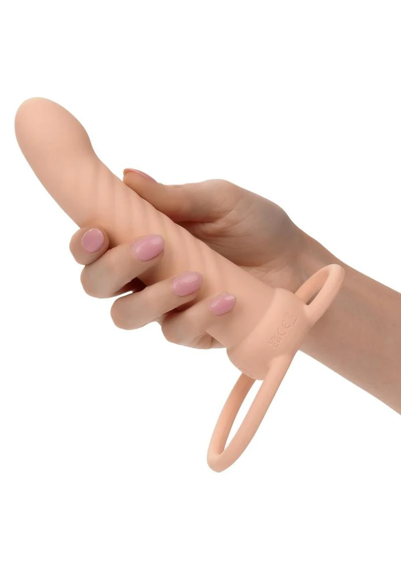 Performance Maxx Silicone Ribbed Dual Penetrator Extender - Image 3