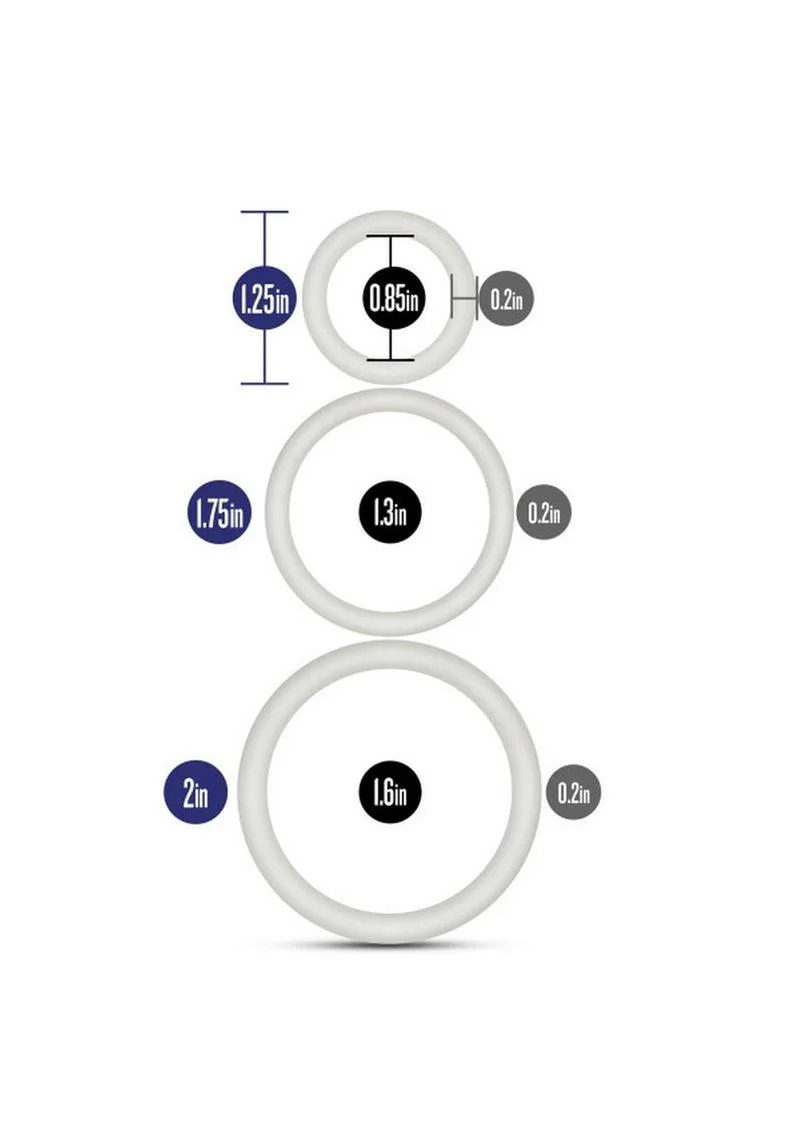 Performance VS4 Pure Silicone Cock Ring Set - Image 11