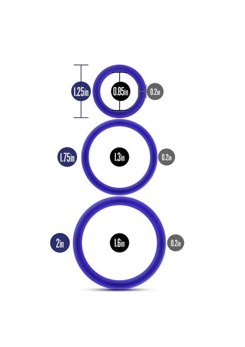 Performance VS4 Pure Silicone Cock Ring Set - Image 7