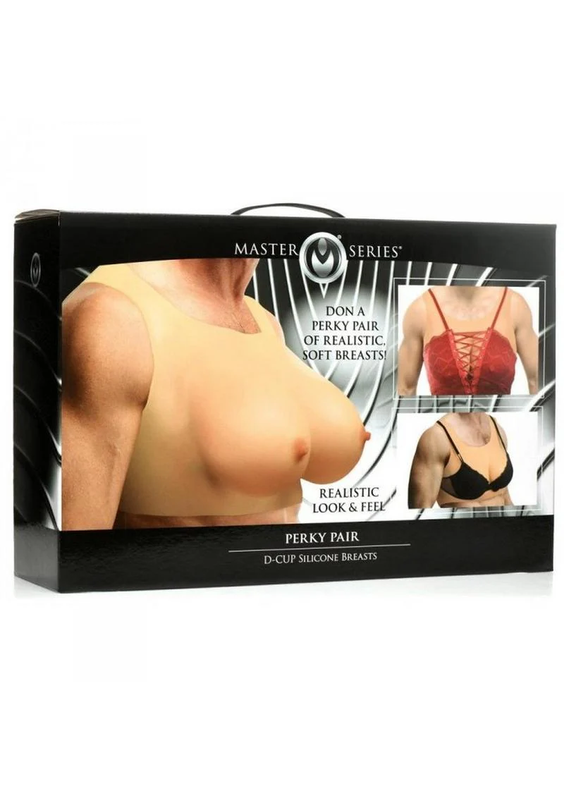 Perky Pair D-Cup Silicone Breasts – Master Series - Image 4