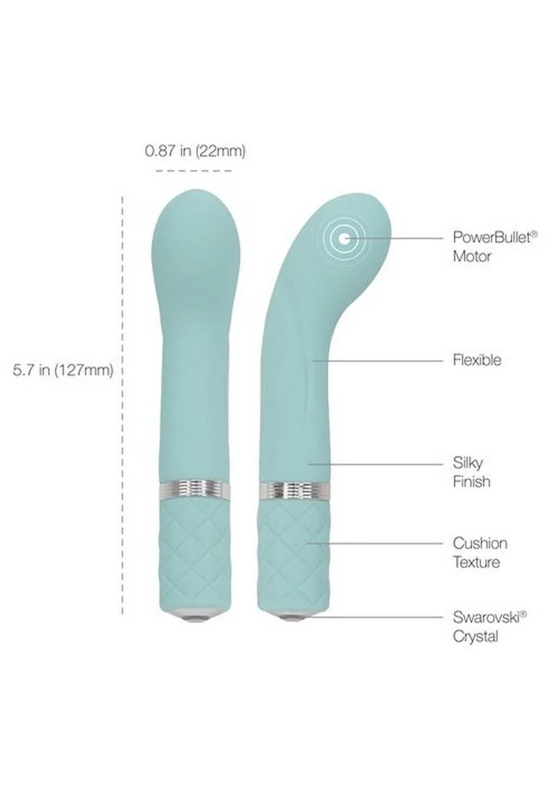 Pillow Talk Racy Rechargeable Mini G-Spot Vibrator with Swarovski - Image 6