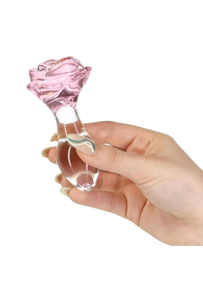 Pillow Talk Rosy Glass Luxurious Anal Plug - Image 3