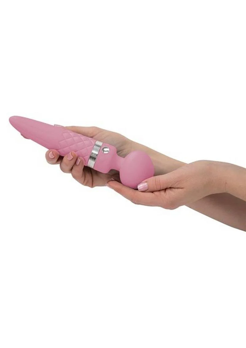 Pillow Talk Sultry Dual-Ended Warming Wand Massager with Swarovski - Image 2