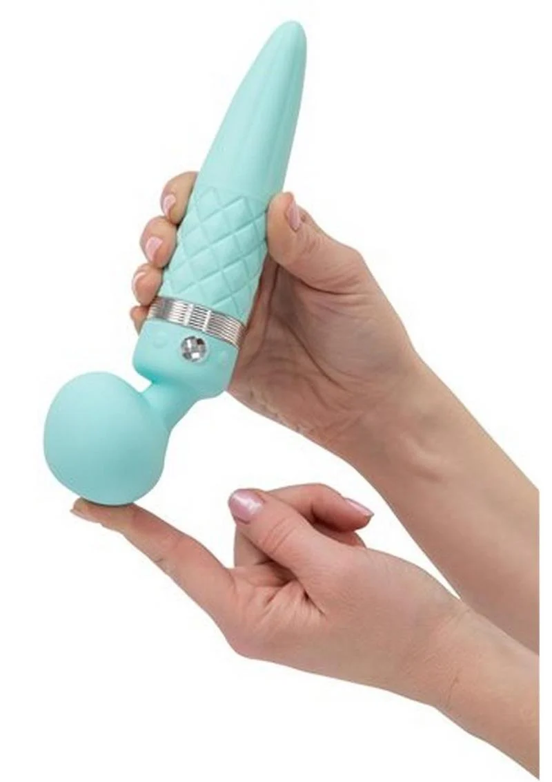 Pillow Talk Sultry Dual-Ended Warming Wand Massager with Swarovski - Image 4