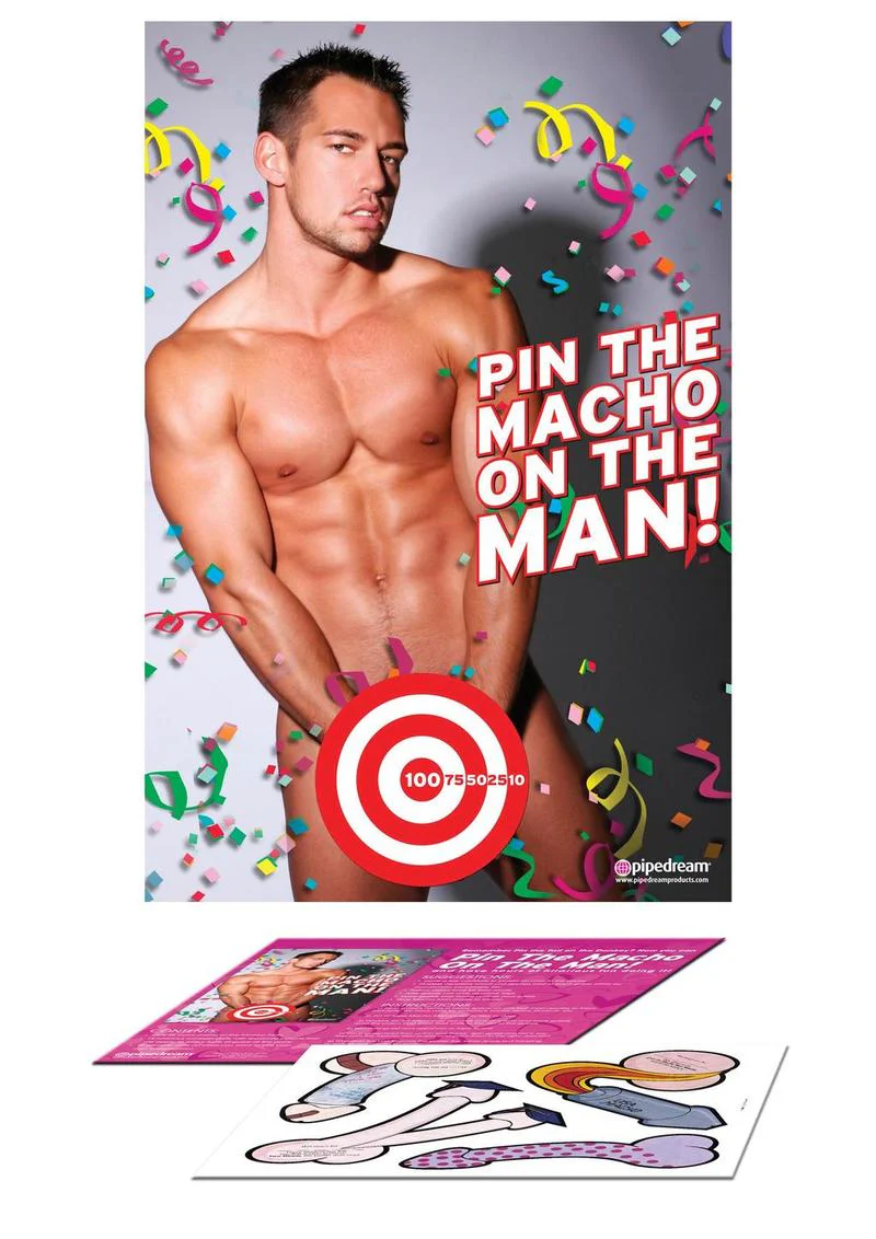 Pin the Macho on the Man Bachelorette Party Game - Image 2