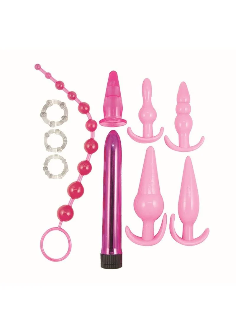 Pink Elite Collection Vibrating Anal Play Kit Beginners - Image 3