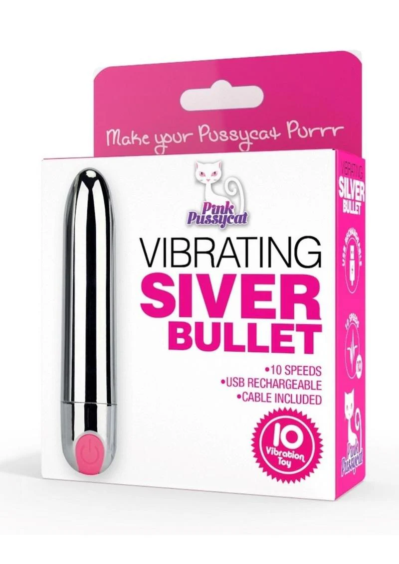 Pink Pussycat Rechargeable Vibrating Bullet - Image 4