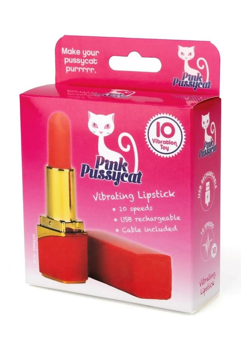 Pink Pussycat Rechargeable Vibrating Lipstick - Image 4