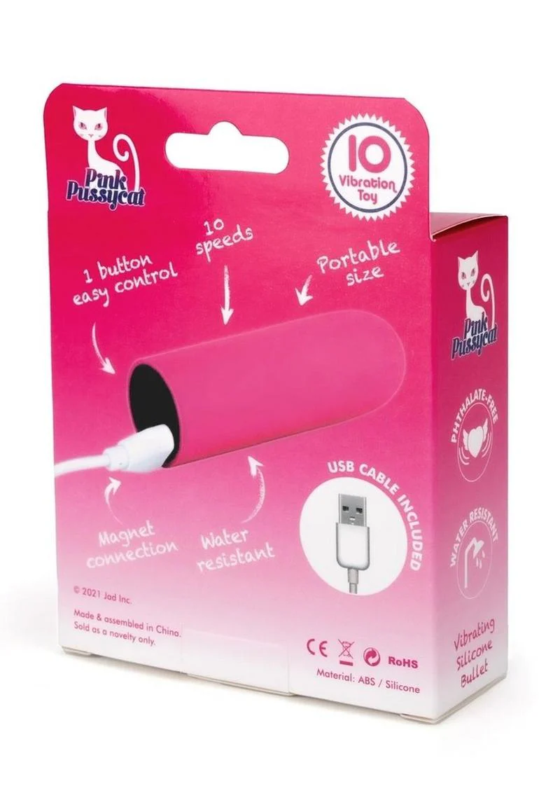 Pink Pussycat Vibrating Bullet – 10 Speeds - Image 3
