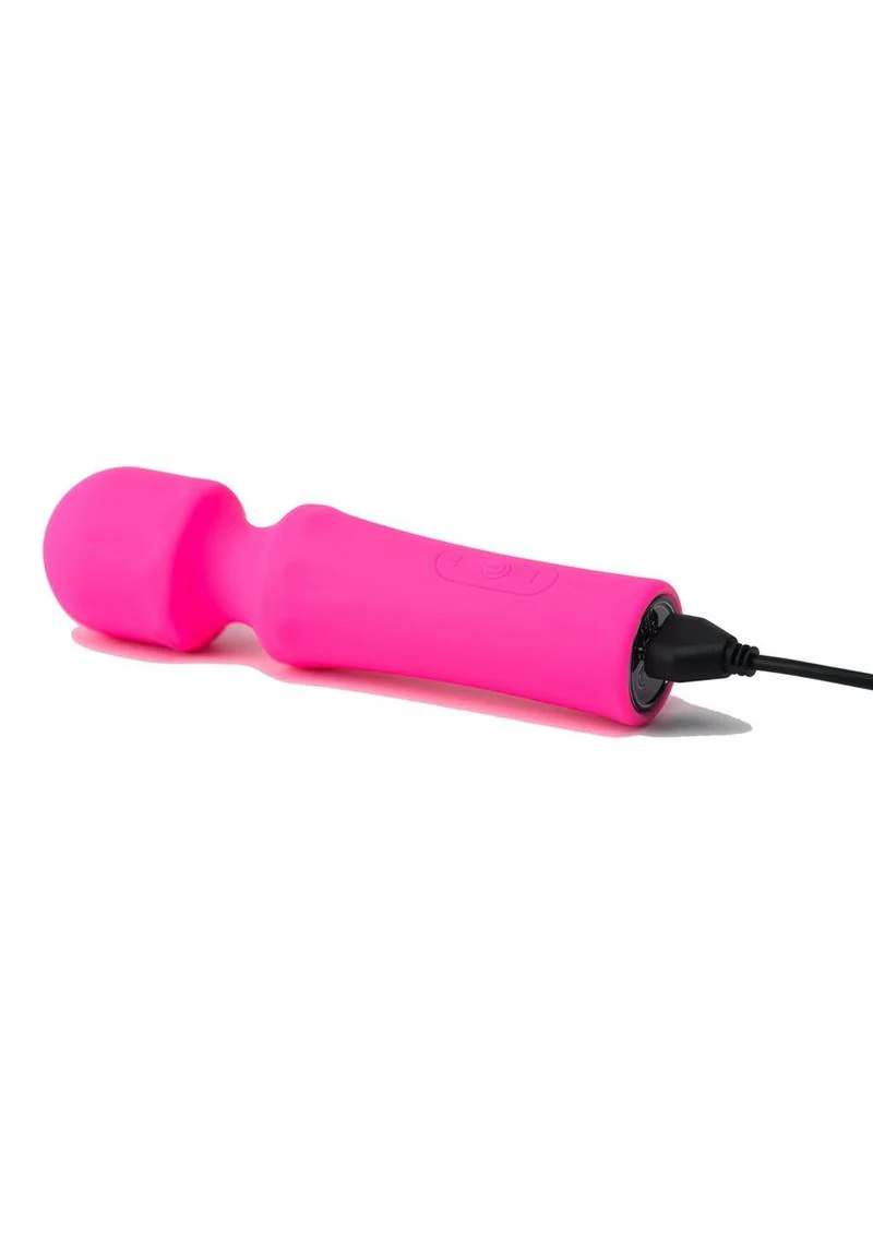 Pink Pussycat Vibrating Mini Wand Rechargeable Massager - Image 3