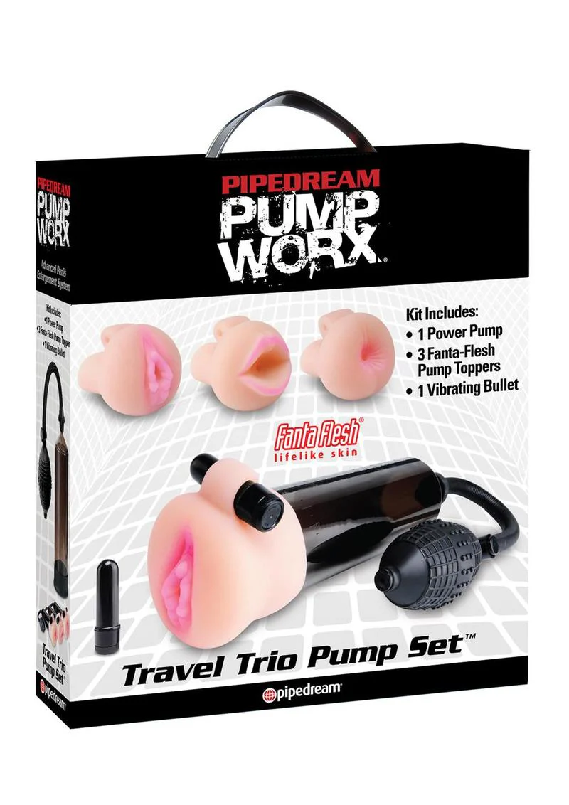 Pipedream Portable and Versatile Worx Travel Trio Pump Set - Image 3