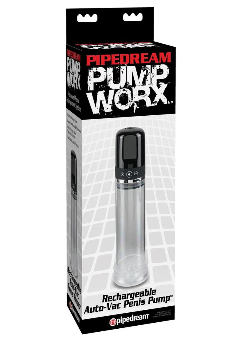 Pipedream Worx Rechargeable Hands-Free and Auto-Vac Penis Pump - Image 3
