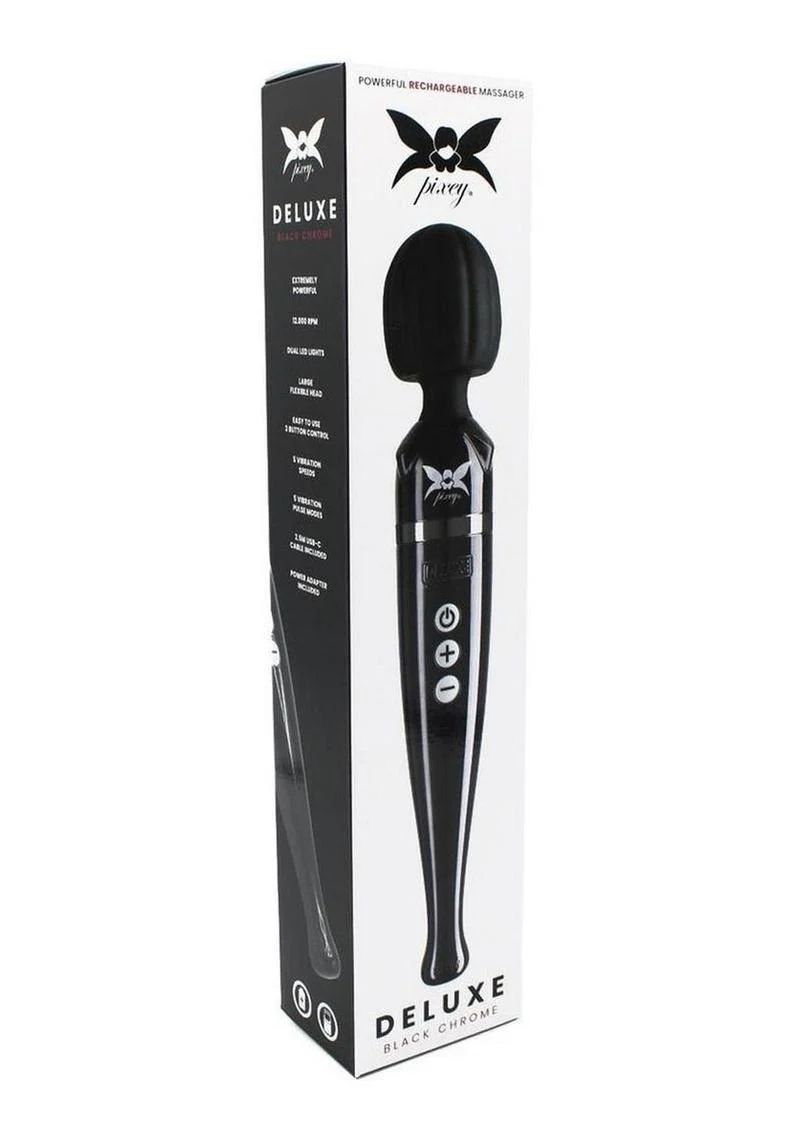 Pixey Deluxe Wand Black Chrome - Image 4