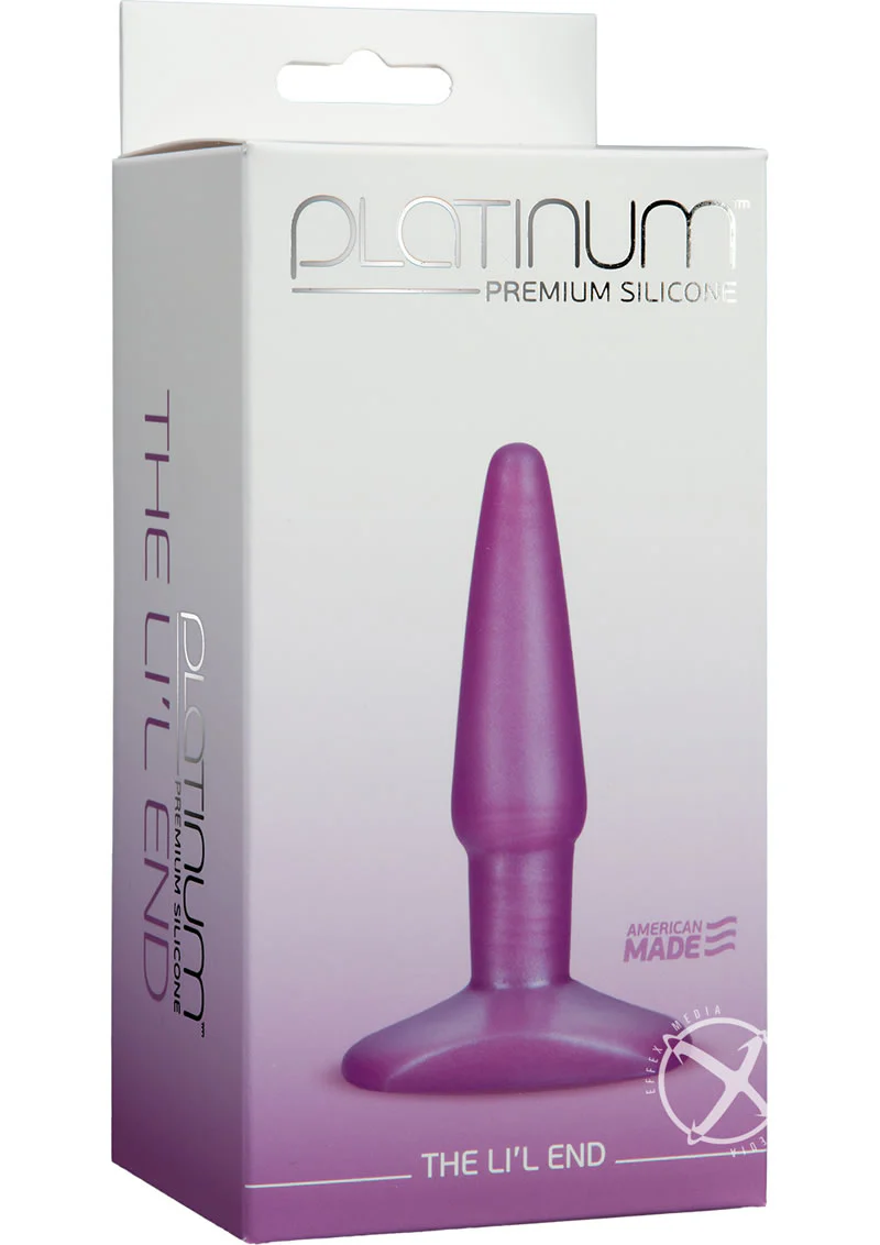 Platinum Premium Silicone Anal Plug Purple - Image 2