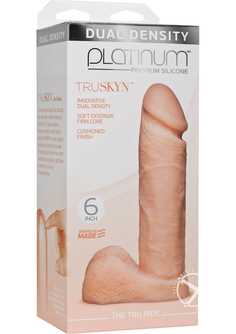Platinum Premium Silicone The Tru Ride Dual Density Dildo - Image 5