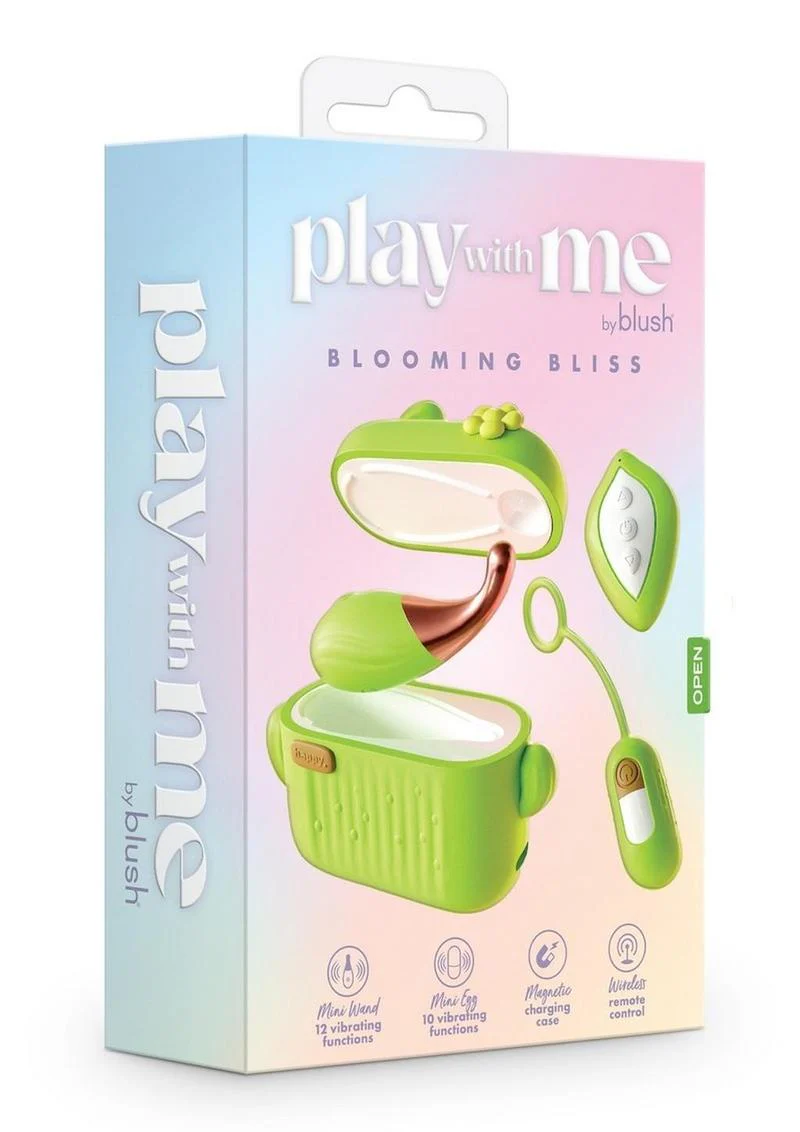 Play With Me Blooming Bliss Rechargeable Silicone Mini Vibrator - Image 4