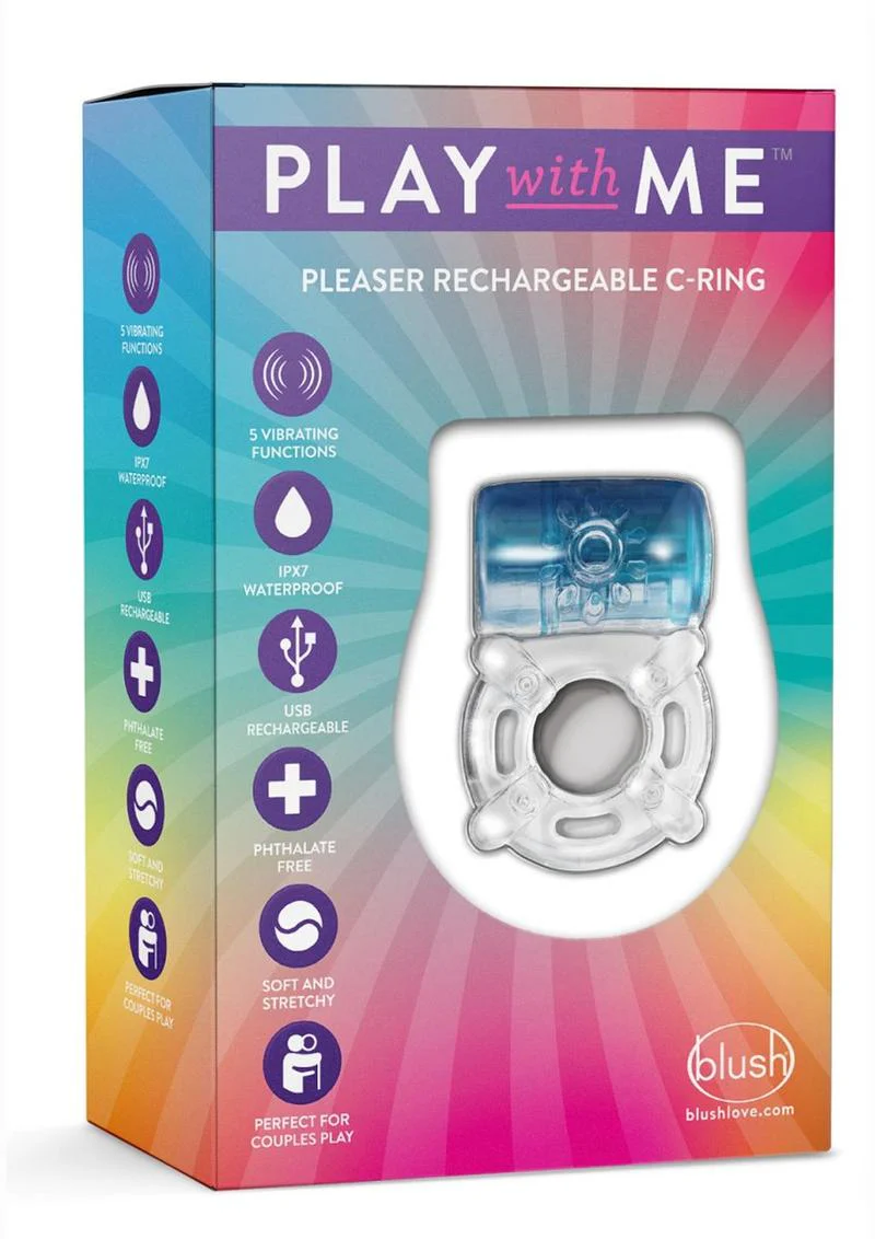 Play With Me Pleaser Rechargeable Cock Ring - Image 3