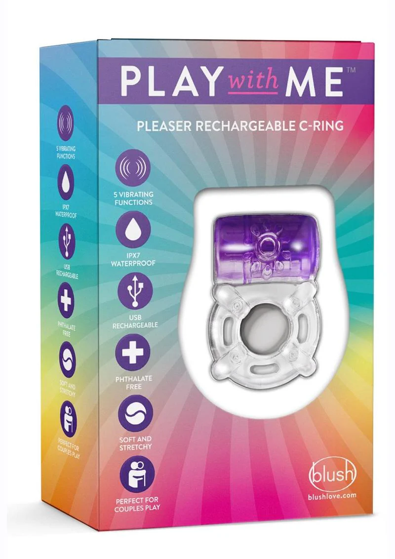 Play With Me Pleaser Rechargeable Cock Ring - Image 4