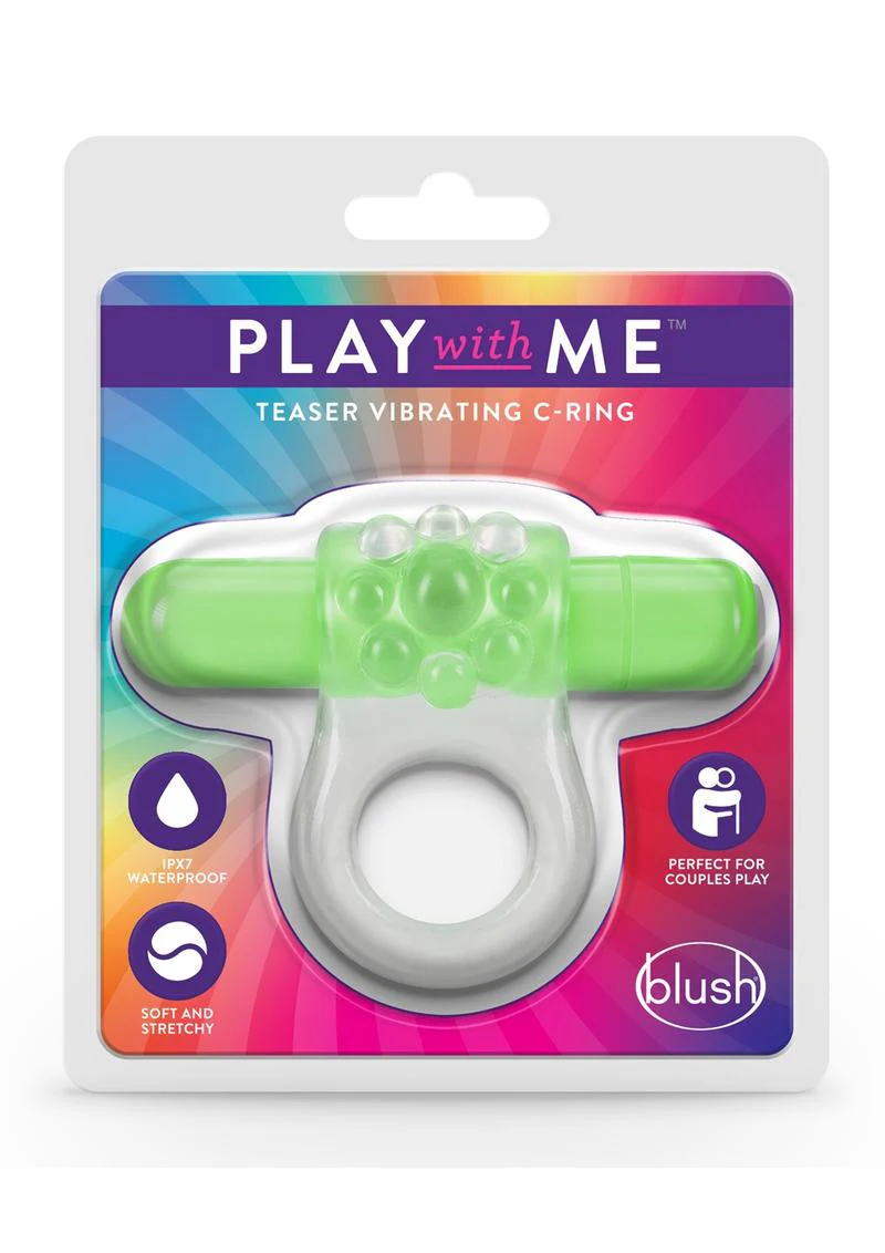 Play With Me Teaser Vibrating C Ring IPX7 Waterproof - Image 4