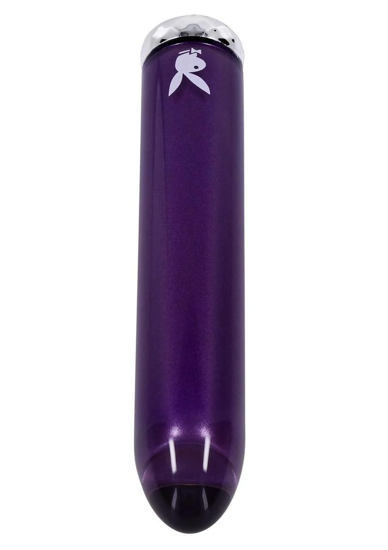 Playboy Amethyst Rechargeable Glass Vibrator - Image 2