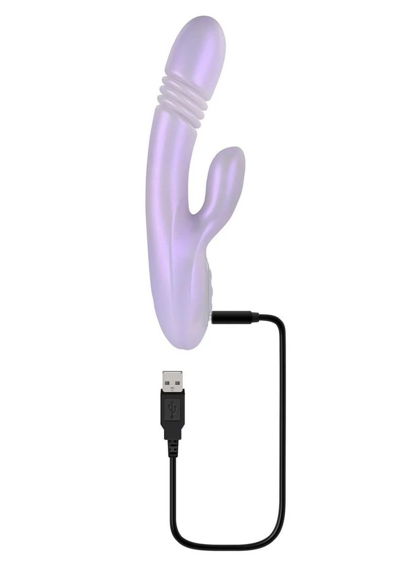 Playboy Bumping Bunny Rechargeable Silicone Rabbit Vibrator - Image 3