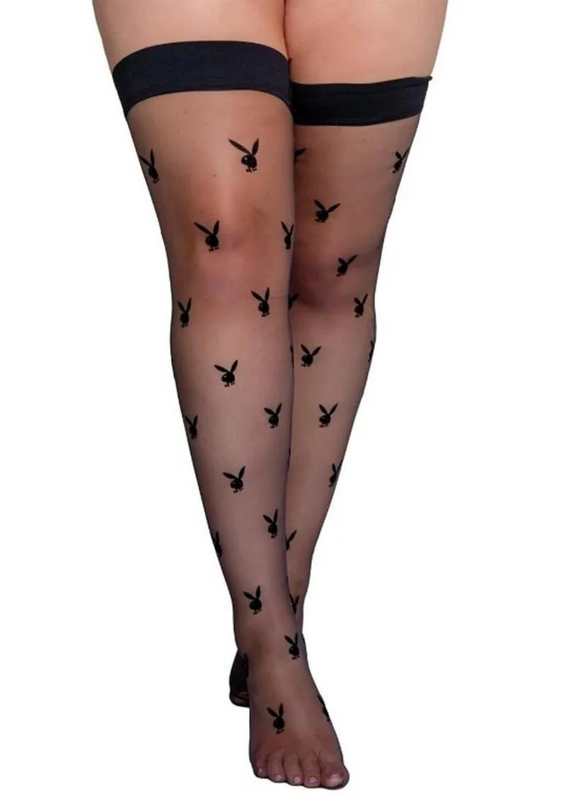 Playboy Bunny Noir Stockings - Image 2