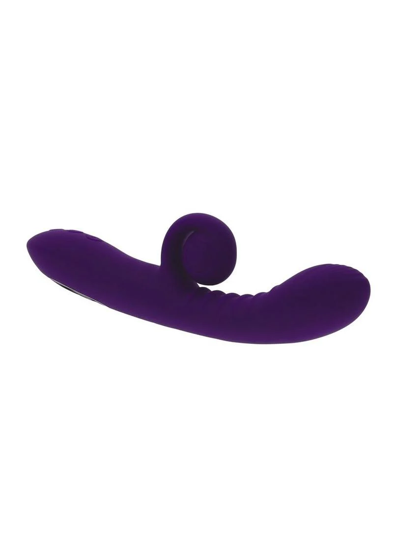 Playboy Curlicue Rechargeable Silicone Rabbit Vibrator - Image 2