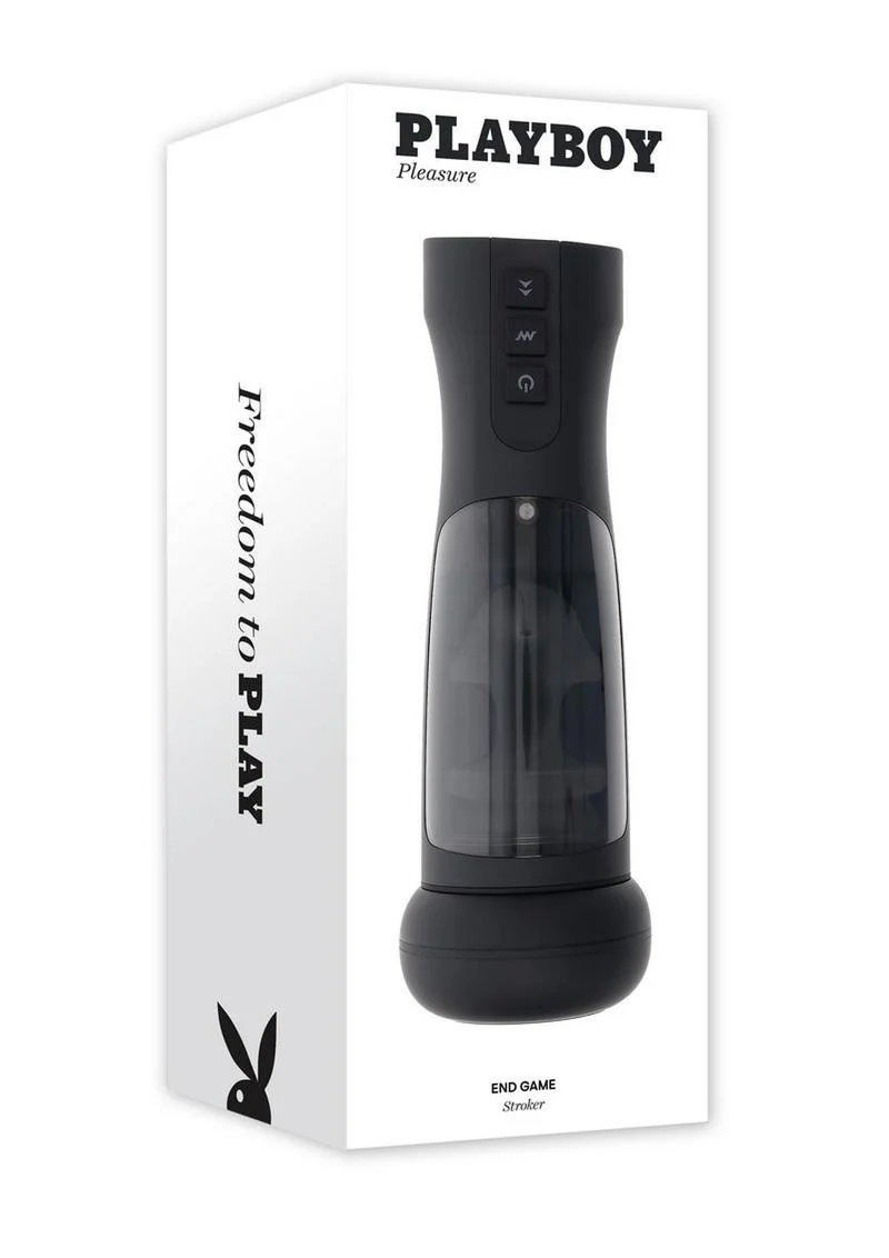 Playboy End Game Rechargeable Warming Stroker with UV Stand - Image 4