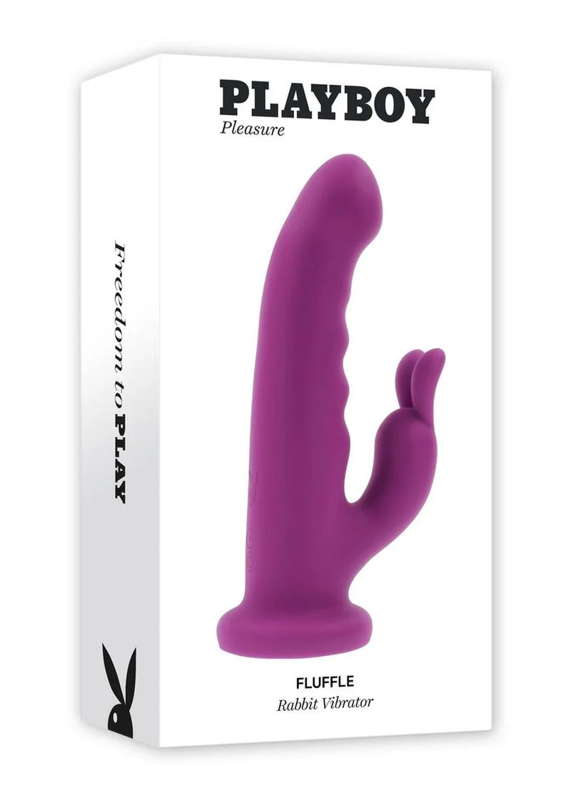 Playboy Fluffle Rechargeable Silicone Rabbit Vibrator - Image 2
