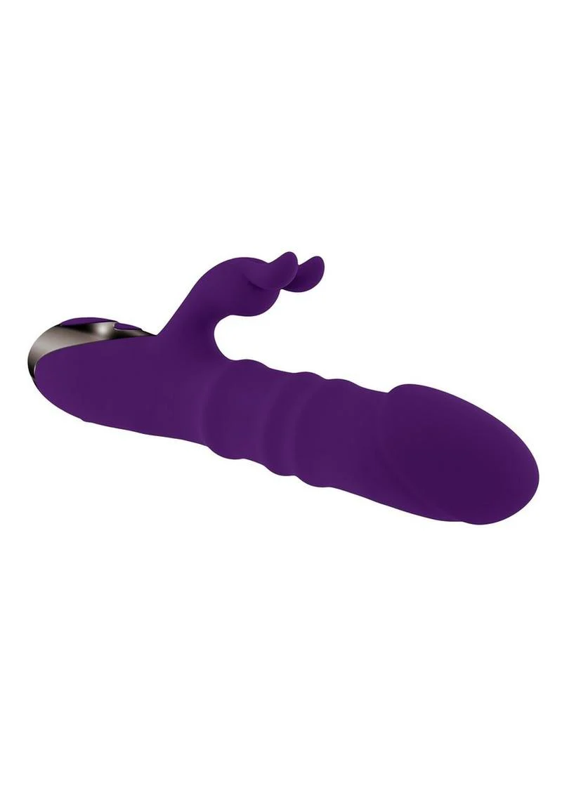 Playboy Hop-To-It Purple Rabbit Vibrator - Image 2