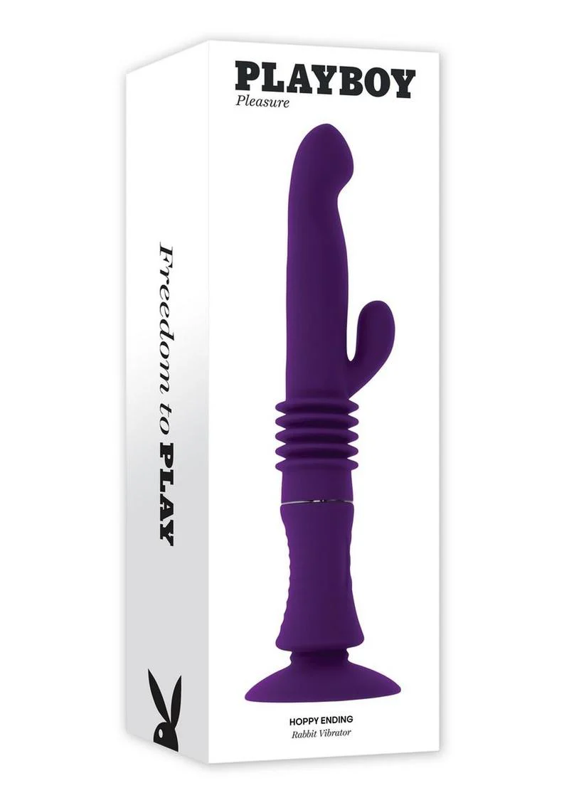 Playboy Hoppy Ending Rechargeable Thrusting Rabbit Vibrator - Image 2
