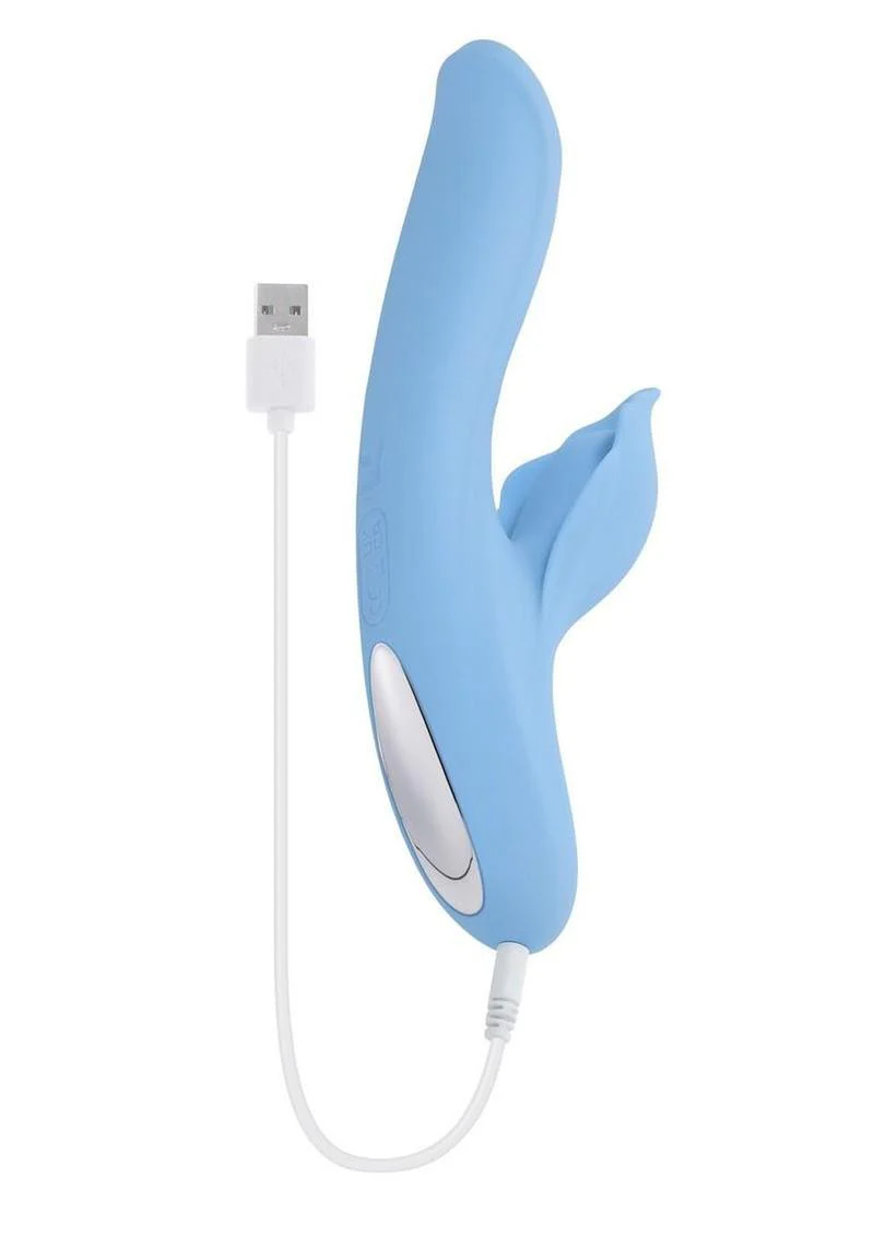 Playboy In Bloom Rechargeable Silicone Heating Dual Vibrator - Image 2