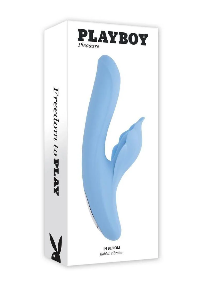 Playboy In Bloom Rechargeable Silicone Heating Dual Vibrator - Image 4
