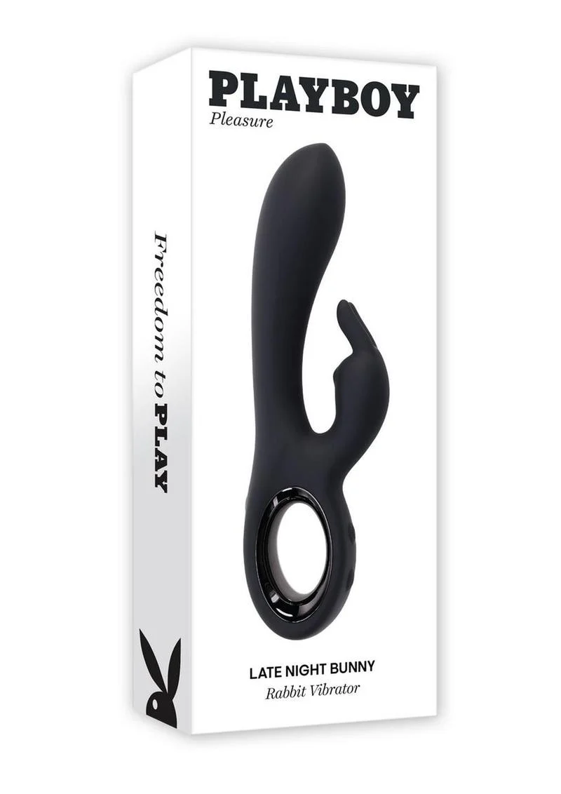 Playboy Late Night Bunny Rechargeable Silicone Rabbit Vibrator - Image 4