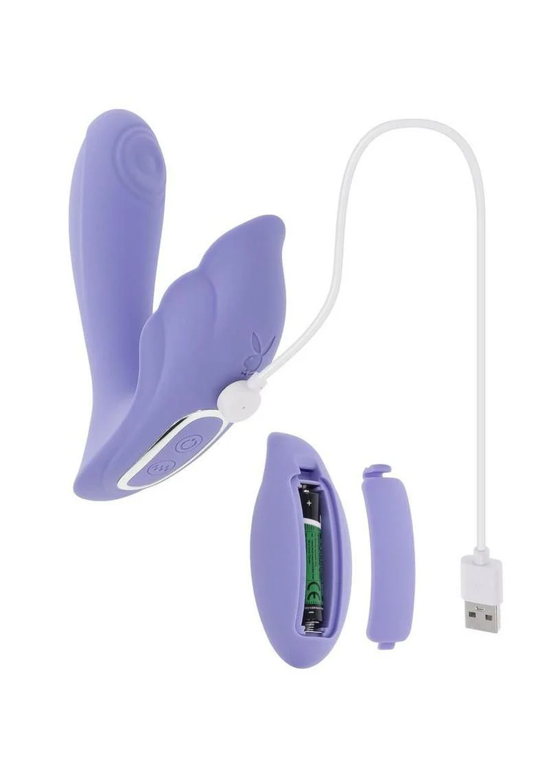 Playboy Lilac Fantasy Dual Vibrator - Image 3